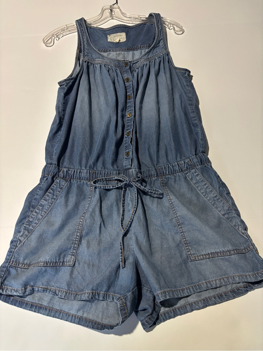 Current/Elliott sleeveless denim romper in a light wash - size 2